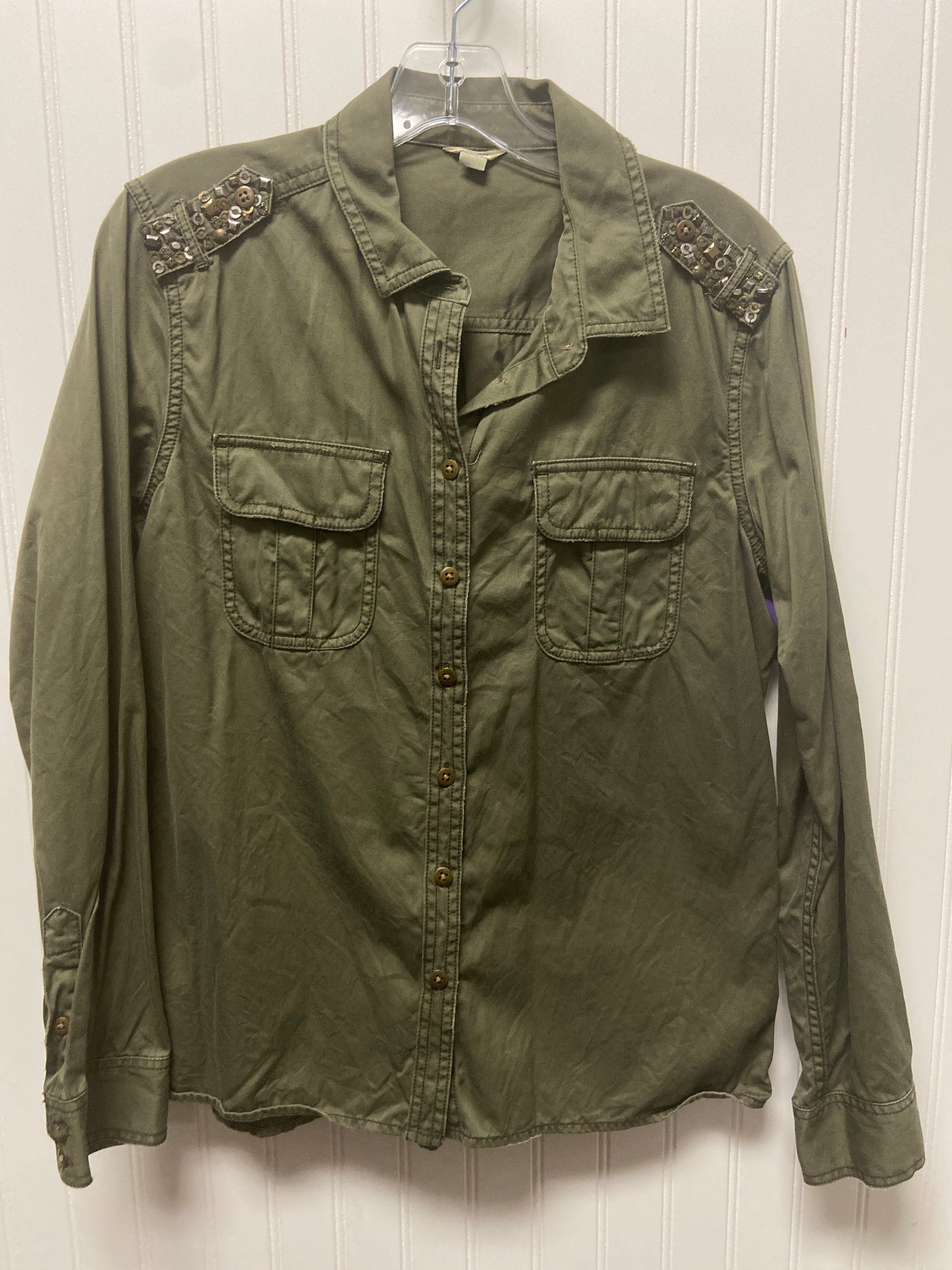 Jacket Other By Fossil In Green, Size: M