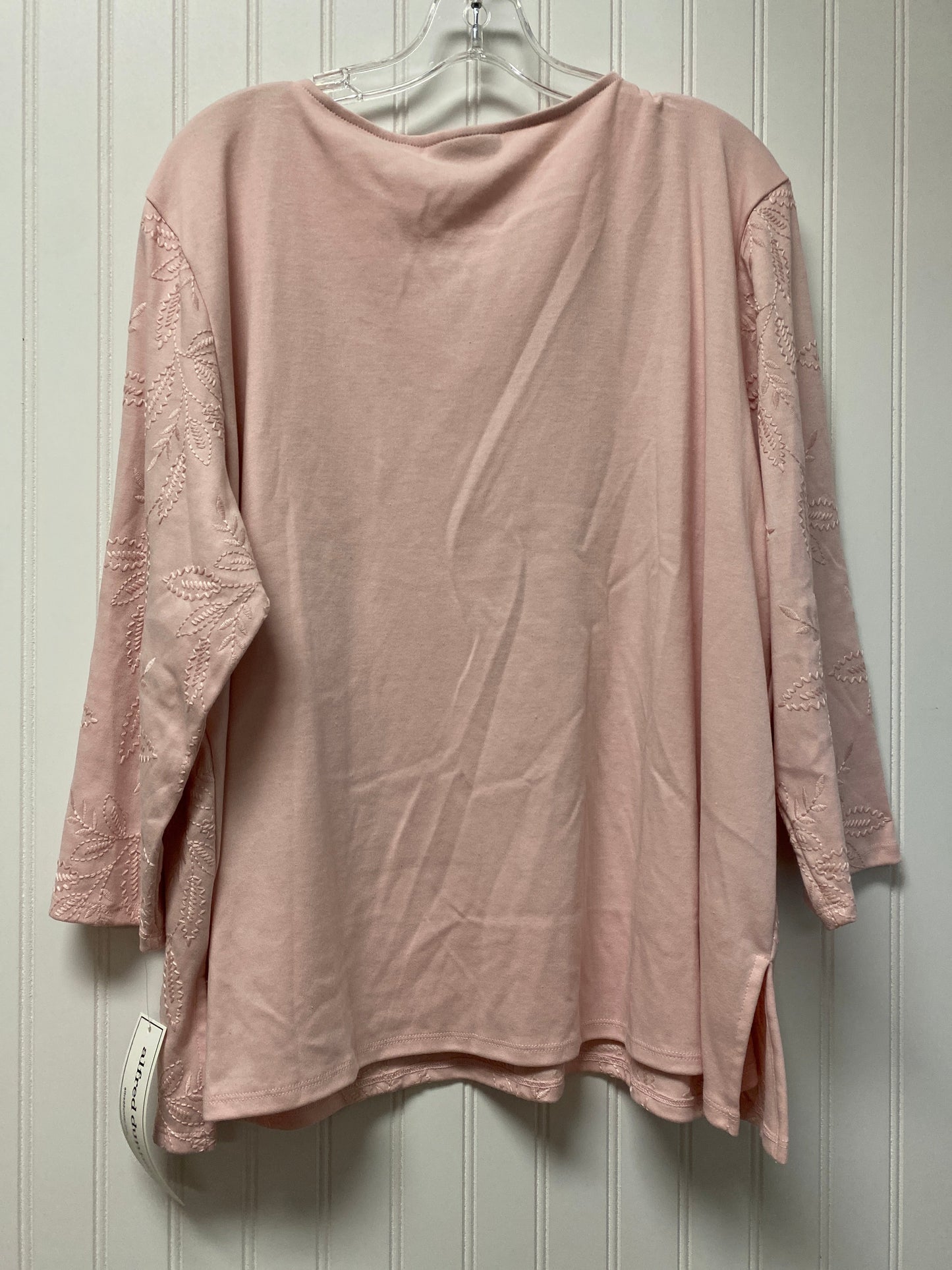 Pink Top Long Sleeve Alfred Dunner, Size Xl