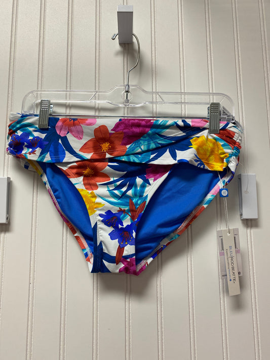 Floral Print Swimsuit Bottom Bleu, Size S