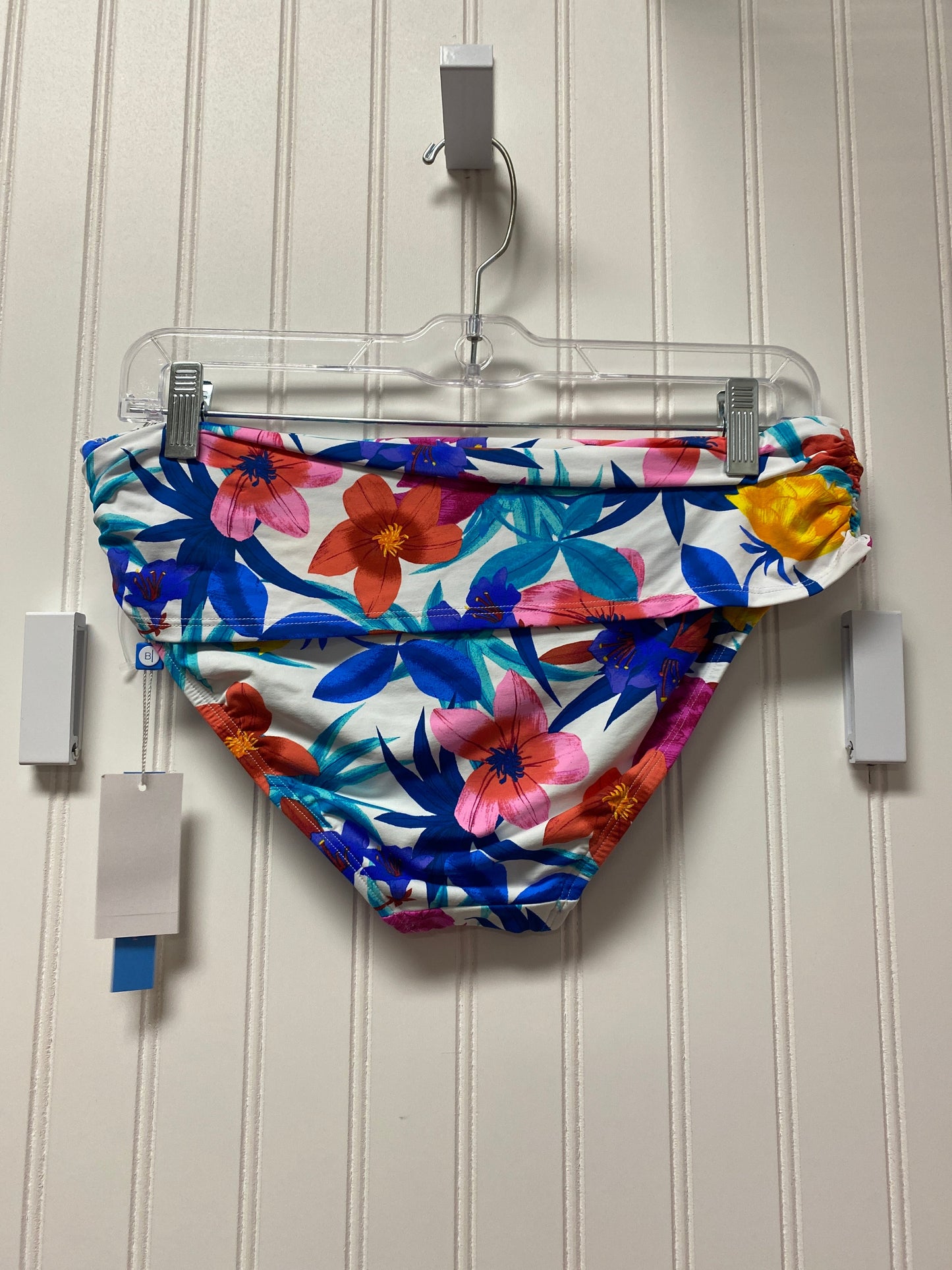 Floral Print Swimsuit Bottom Bleu, Size S