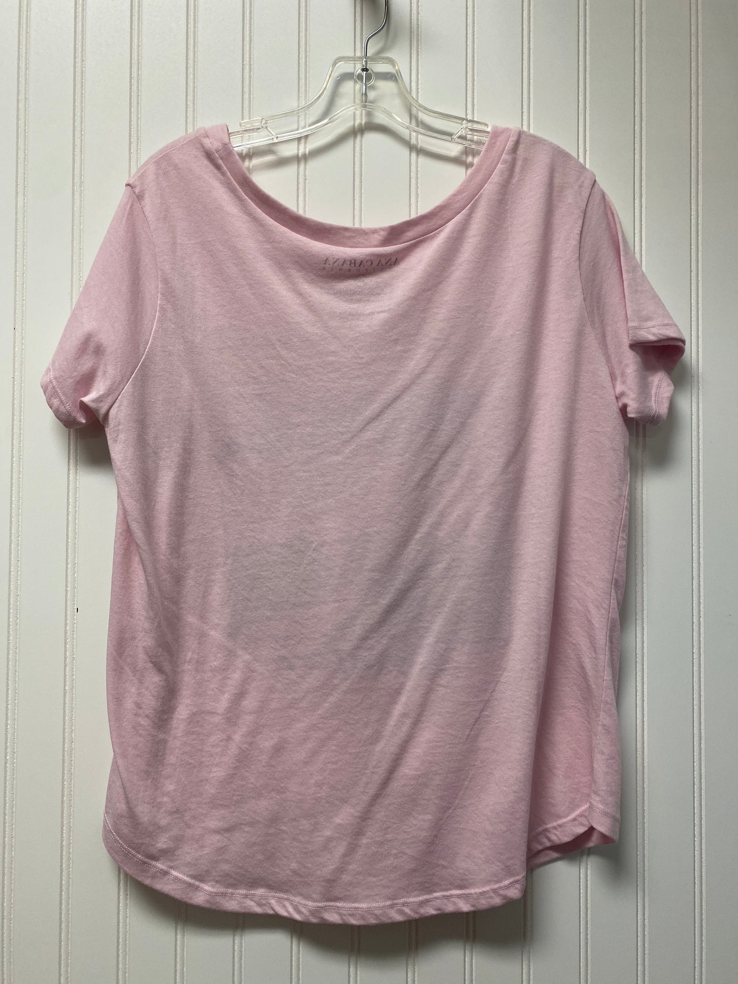 Pink Top Short Sleeve Clothes Mentor, Size 1x