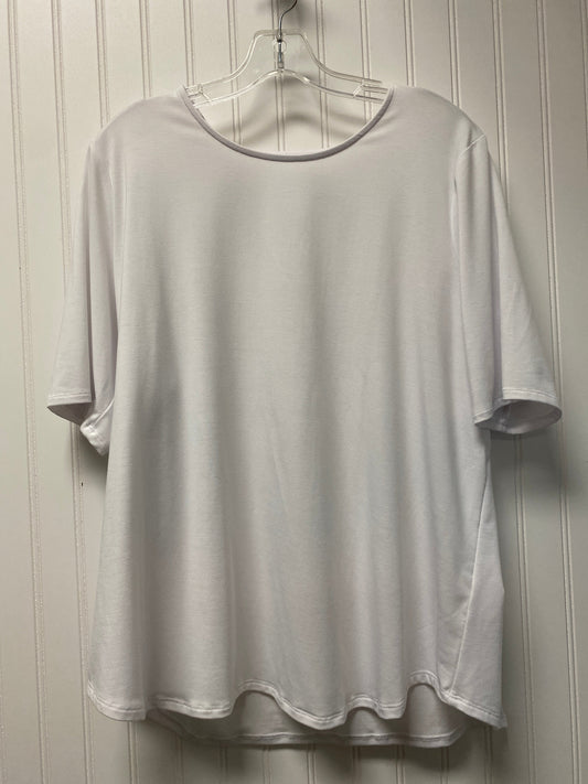 White Top Short Sleeve Basic Clothes Mentor, Size Xl