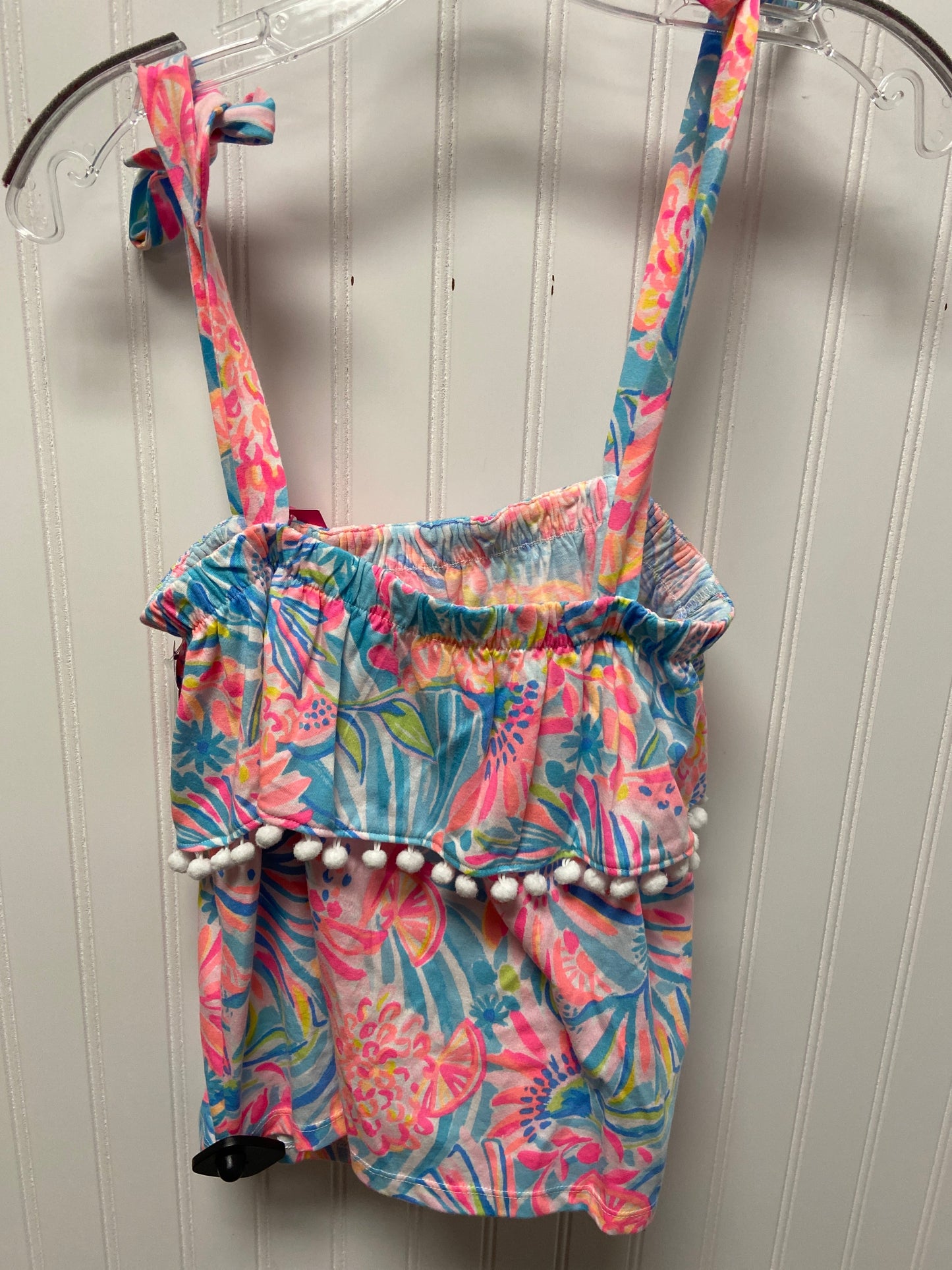 Blue Top Sleeveless Designer Lilly Pulitzer, Size Xs