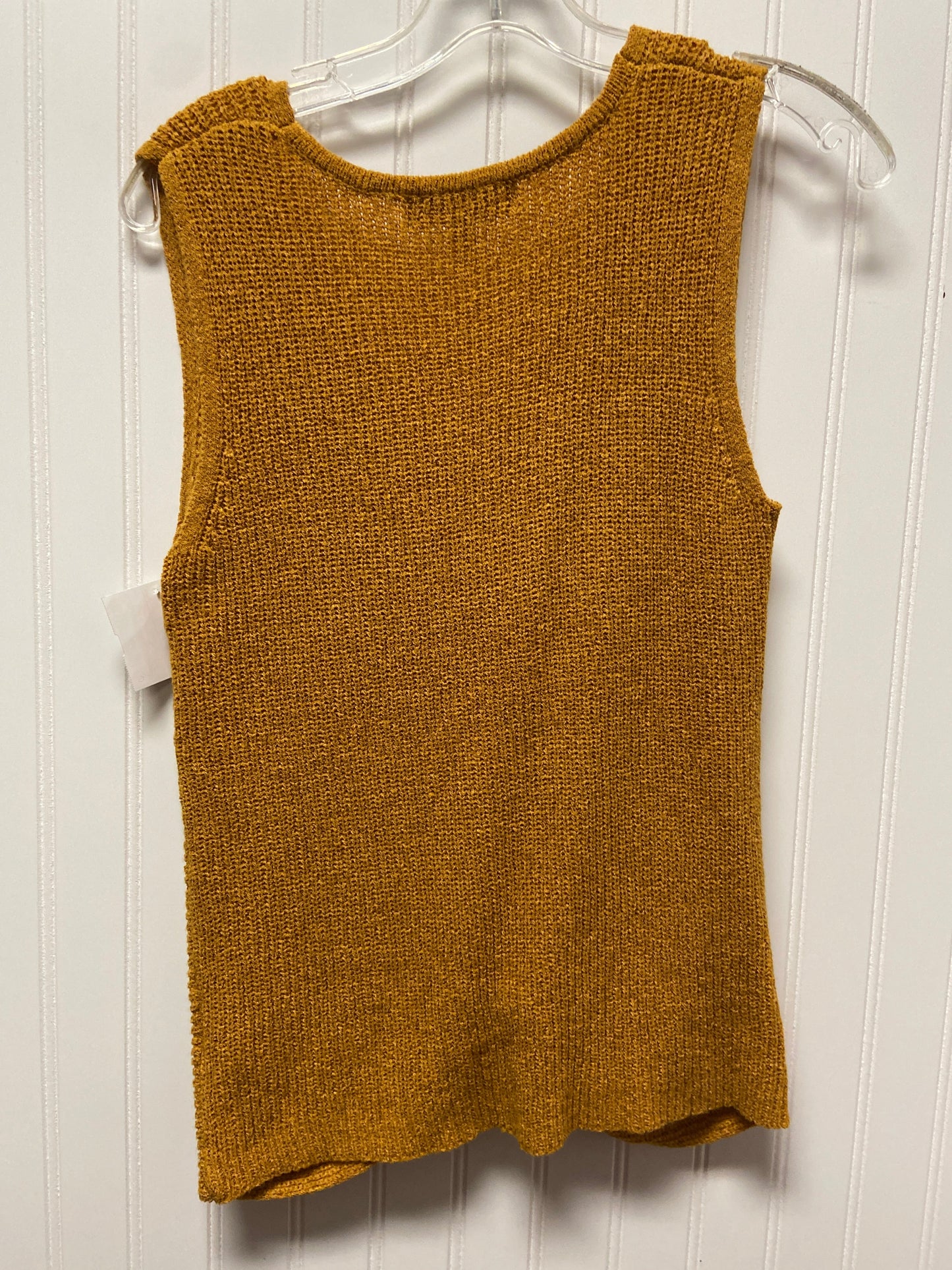 Yellow Top Sleeveless Marled, Size S