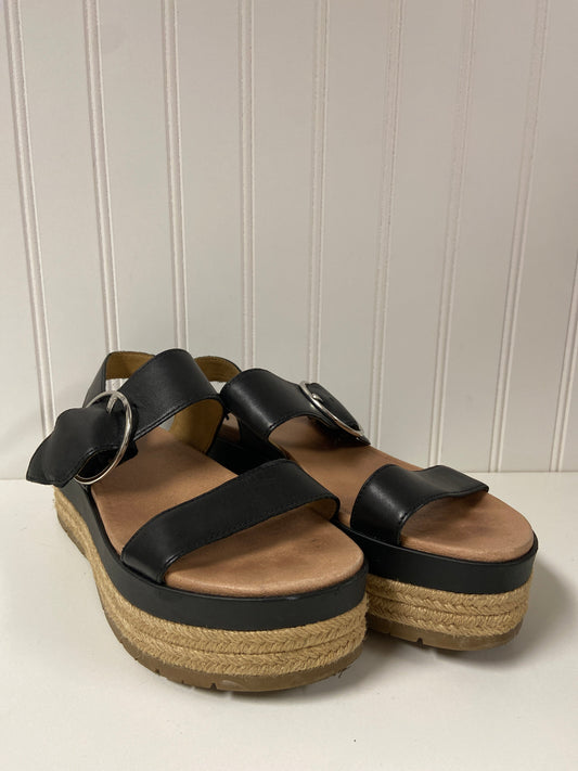 Black Sandals Designer Ugg, Size 8