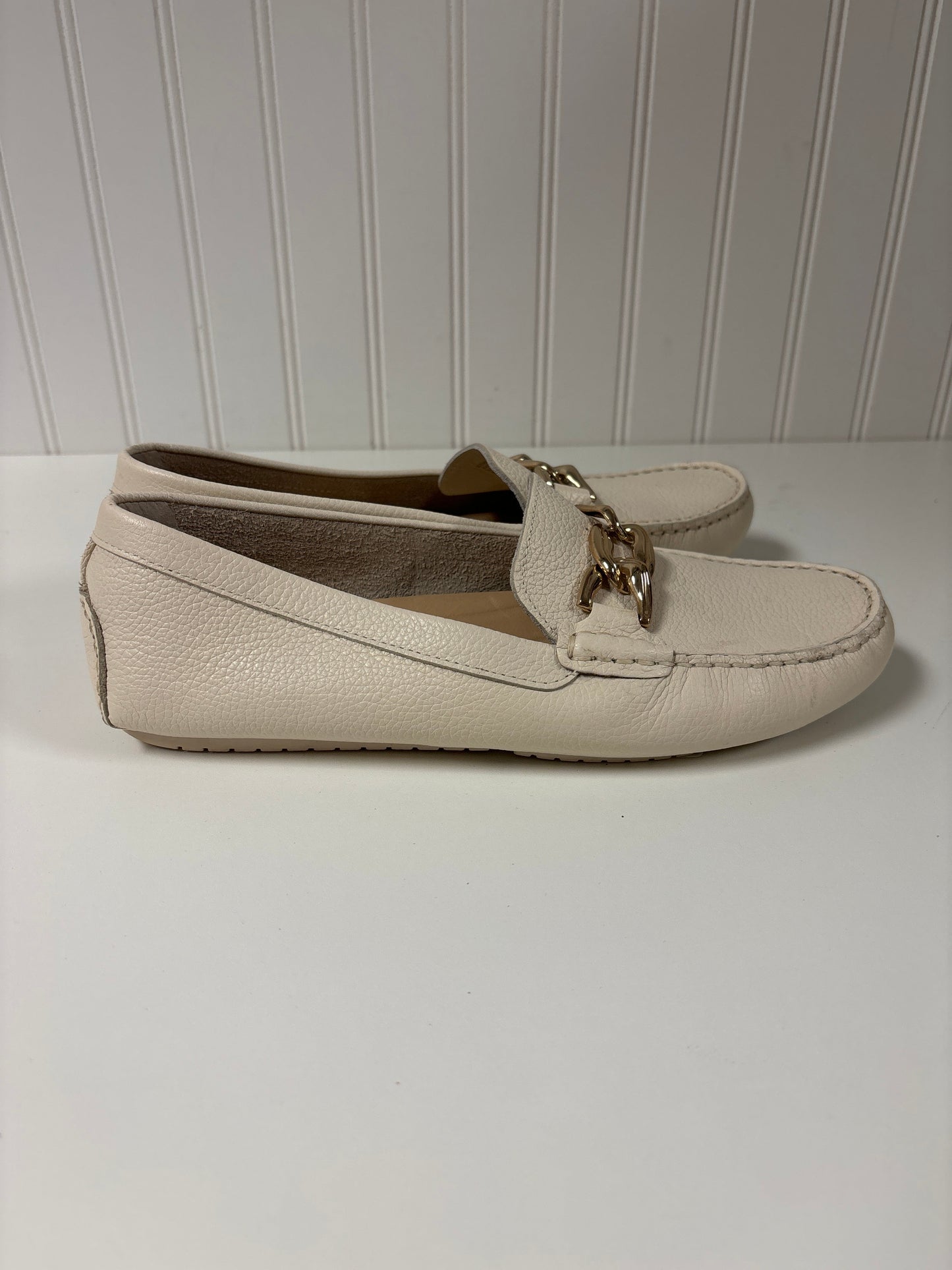 Ivory Shoes Flats Alex Marie, Size 9