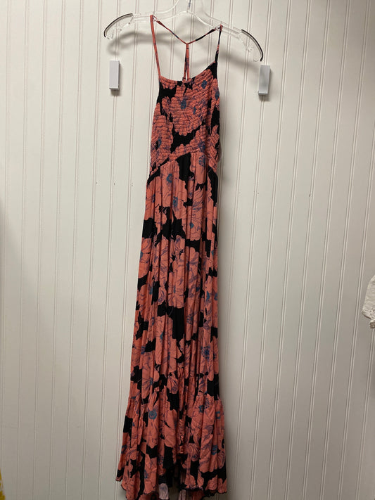 Black & Pink Dress Casual Maxi Free People, Size S