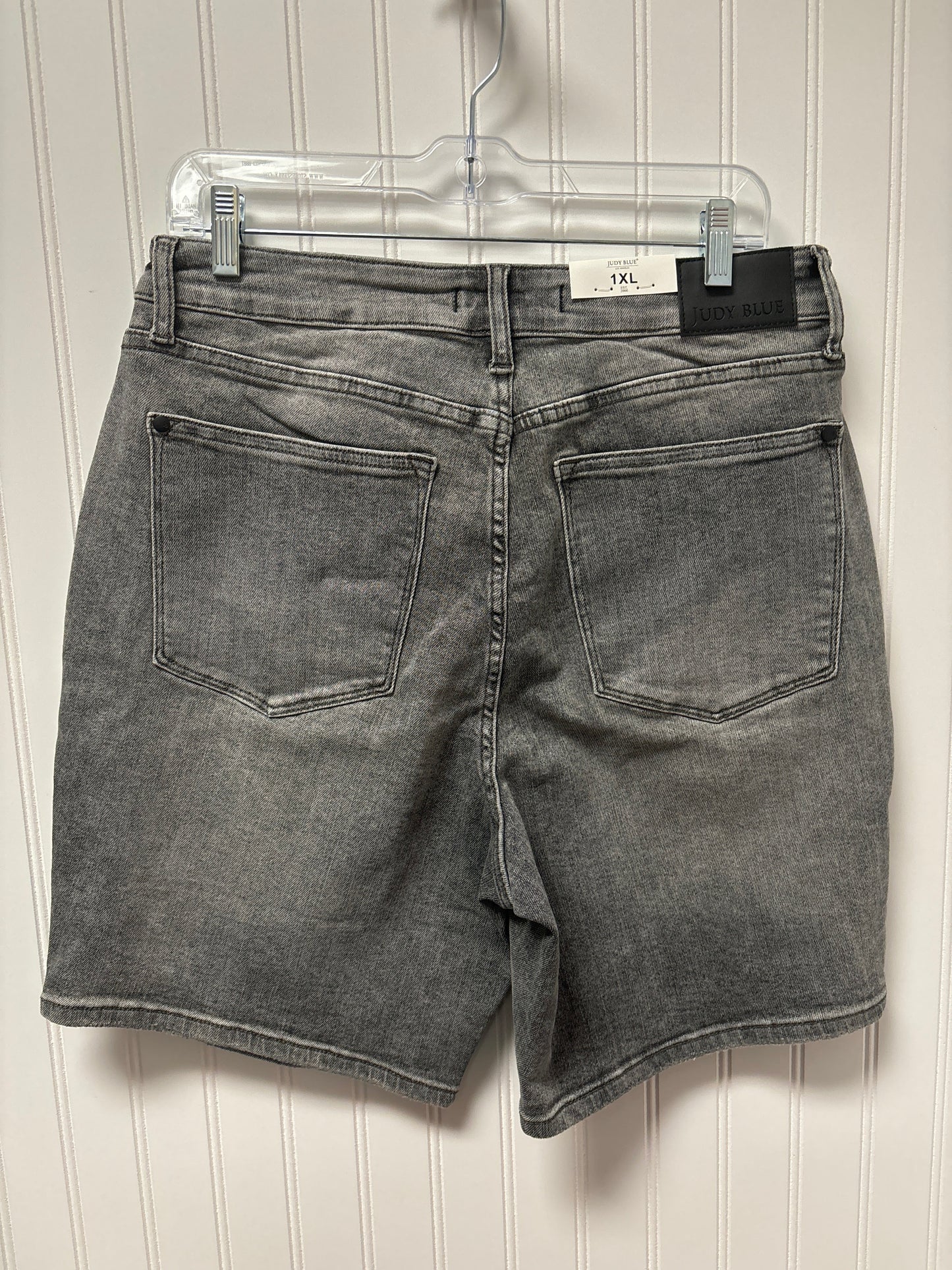 Grey Denim Shorts Judy Blue, Size 1x