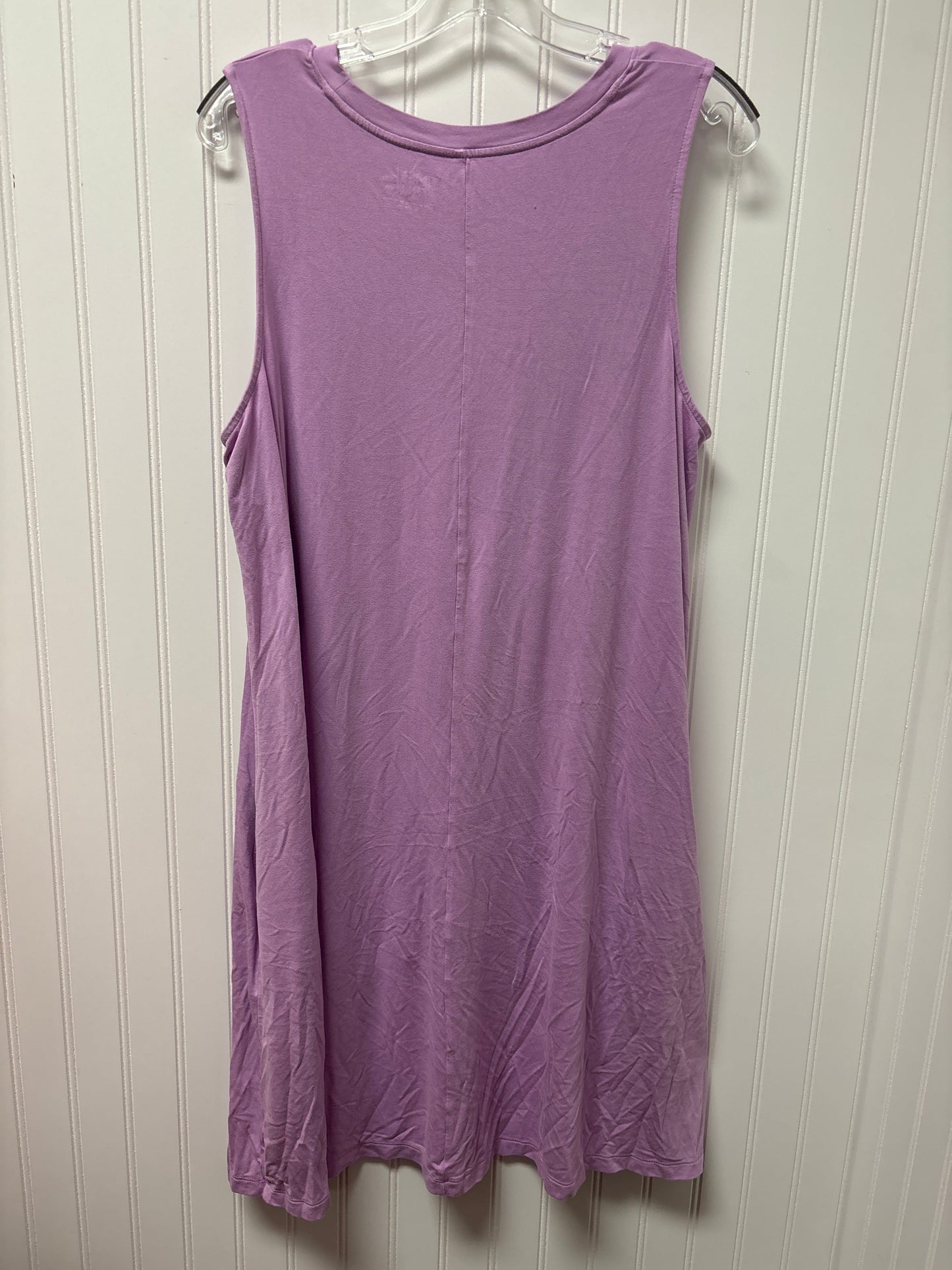 Purple Dress Casual Short Time And Tru, Size 1x