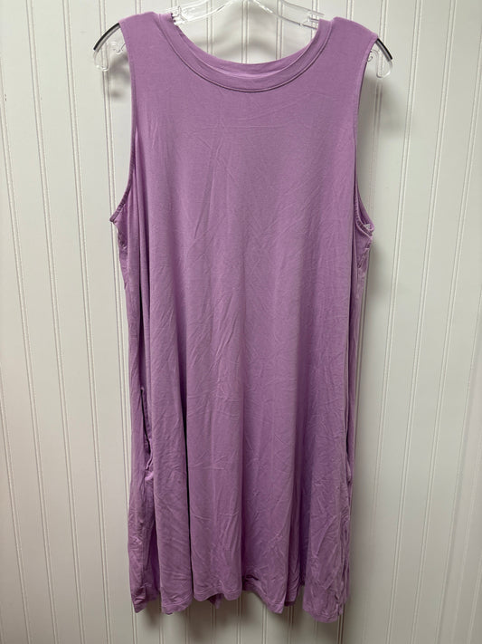 Purple Dress Casual Short Time And Tru, Size 1x