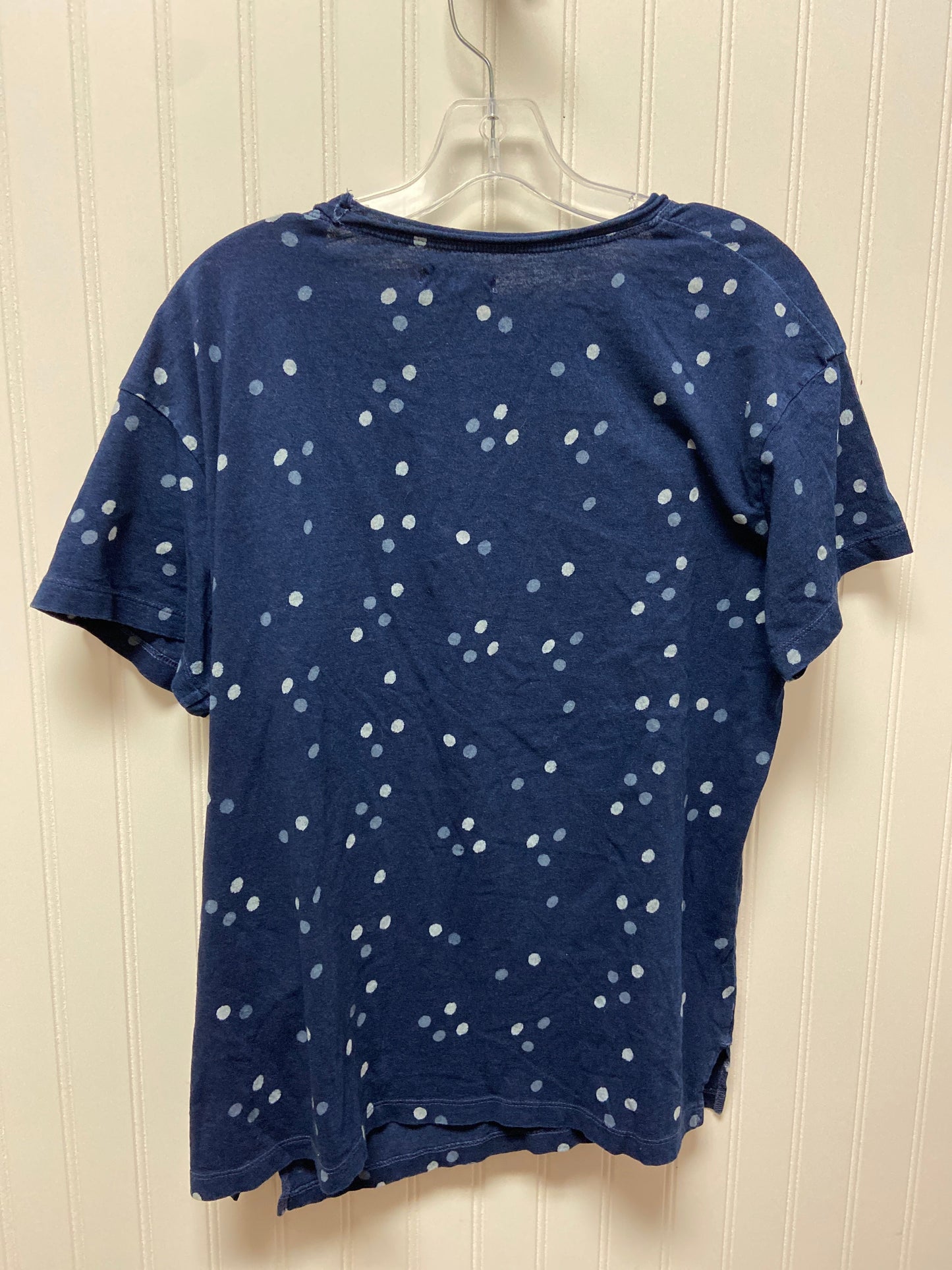 Navy Top Short Sleeve Madewell, Size L