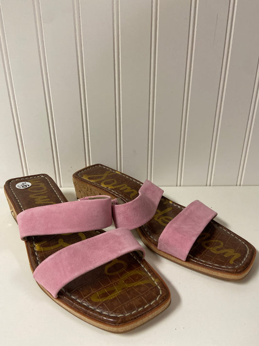 Pink Sandals Designer Sam Edelman, Size 9.5