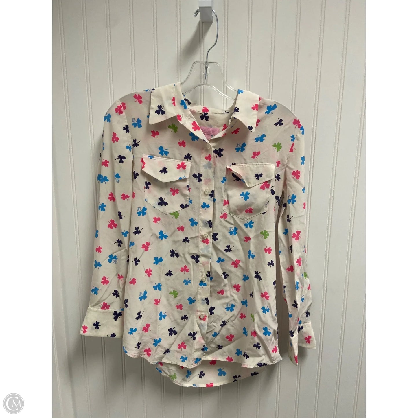 Top Long Sleeve Designer By Lilly Pulitzer In Beige, Size: Xs