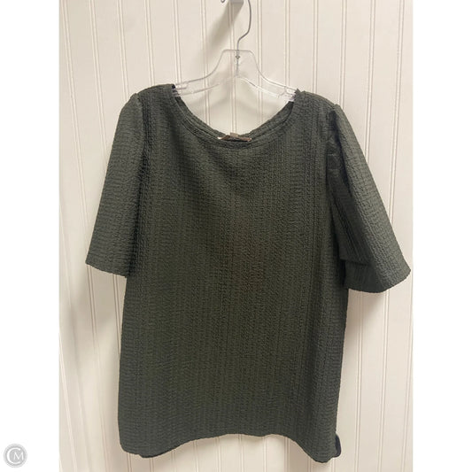 Top Short Sleeve By Loft In Green, Size: 1x