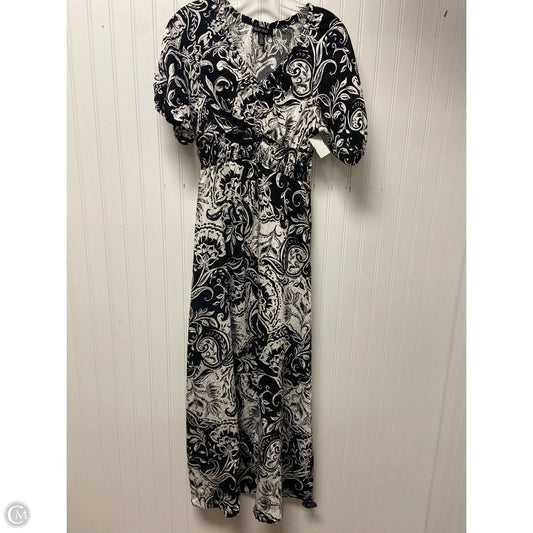 Dress Casual Maxi By Ellen Tracy In Black & White, Size: Xs