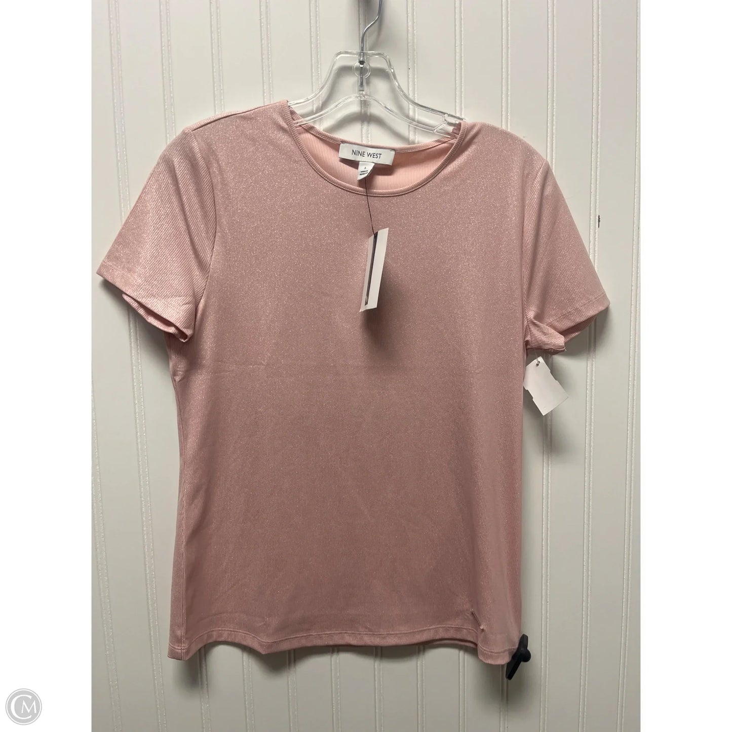 Top Short Sleeve By Nine West In Pink, Size: S