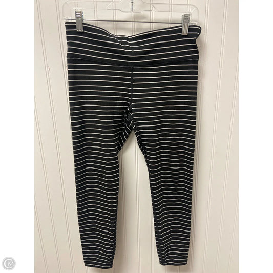 Athletic Leggings By Gapfit In Black & White, Size: M