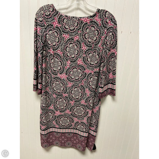 Dress Casual Short By Chicos In Black & Pink, Size: S