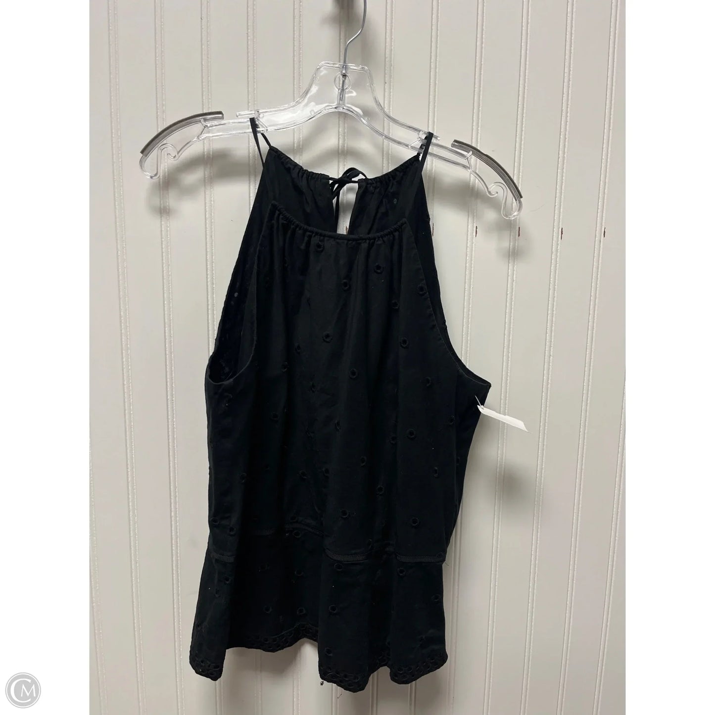 Top Sleeveless By Ann Taylor In Black, Size: L