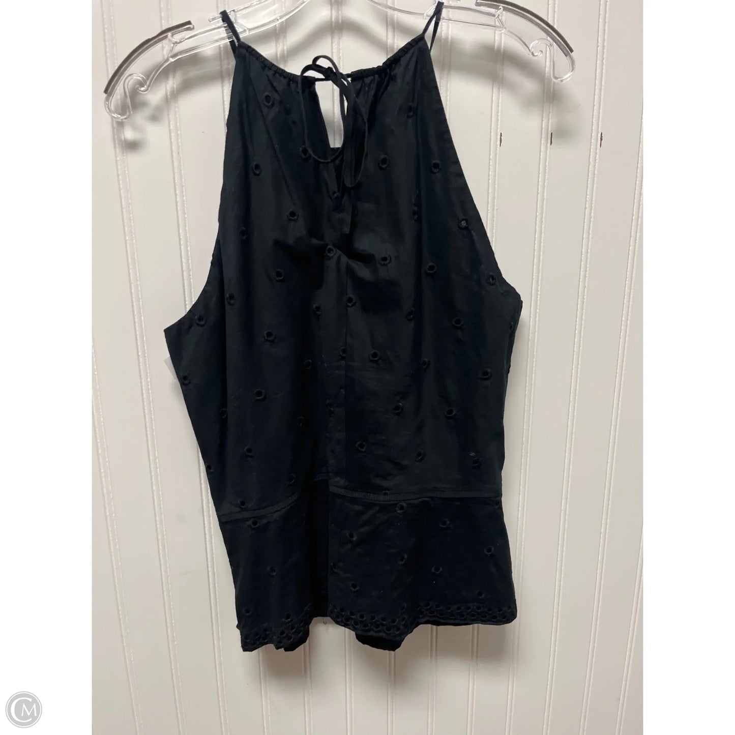 Top Sleeveless By Ann Taylor In Black, Size: L