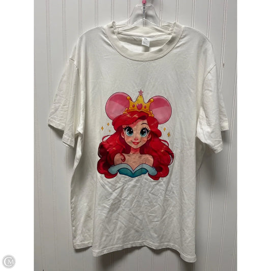 Top Short Sleeve By Clothes Mentor In White, Size: Xl