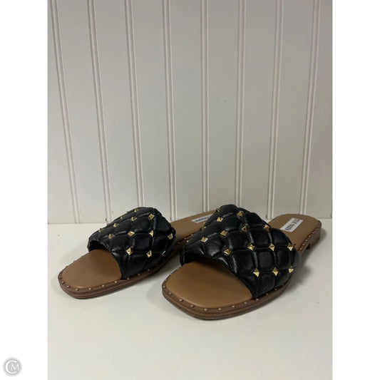 Sandals Flats By Steve Madden In Black, Size: 8.5