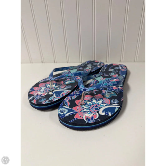 Sandals Flip Flops By Vera Bradley In Navy, Size: 10