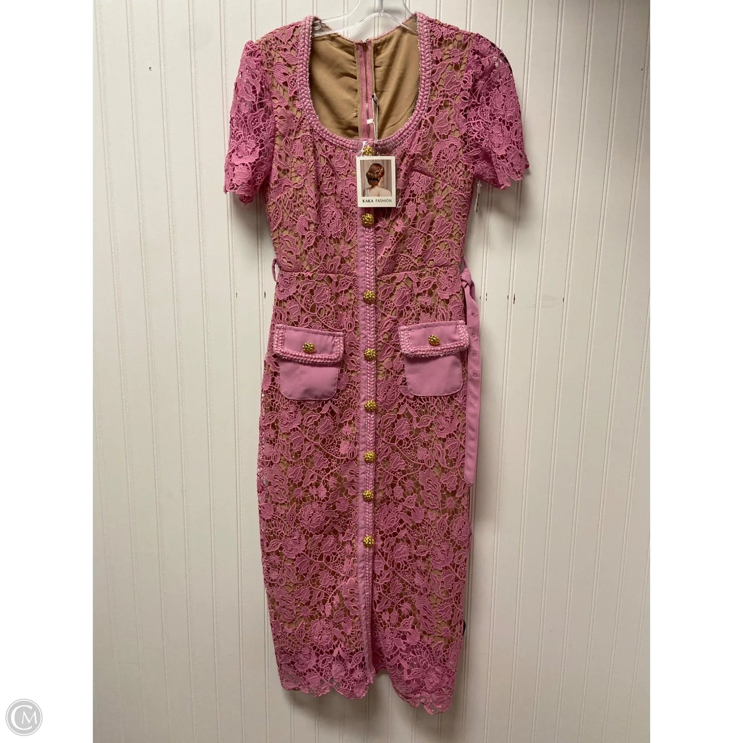 Dress Work By Cmc In Pink, Size: S