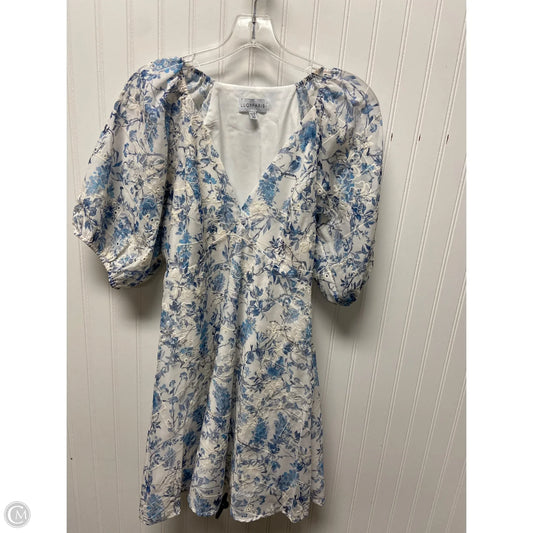 Dress Casual Short By Lucy Paris In Blue & White, Size: Xs
