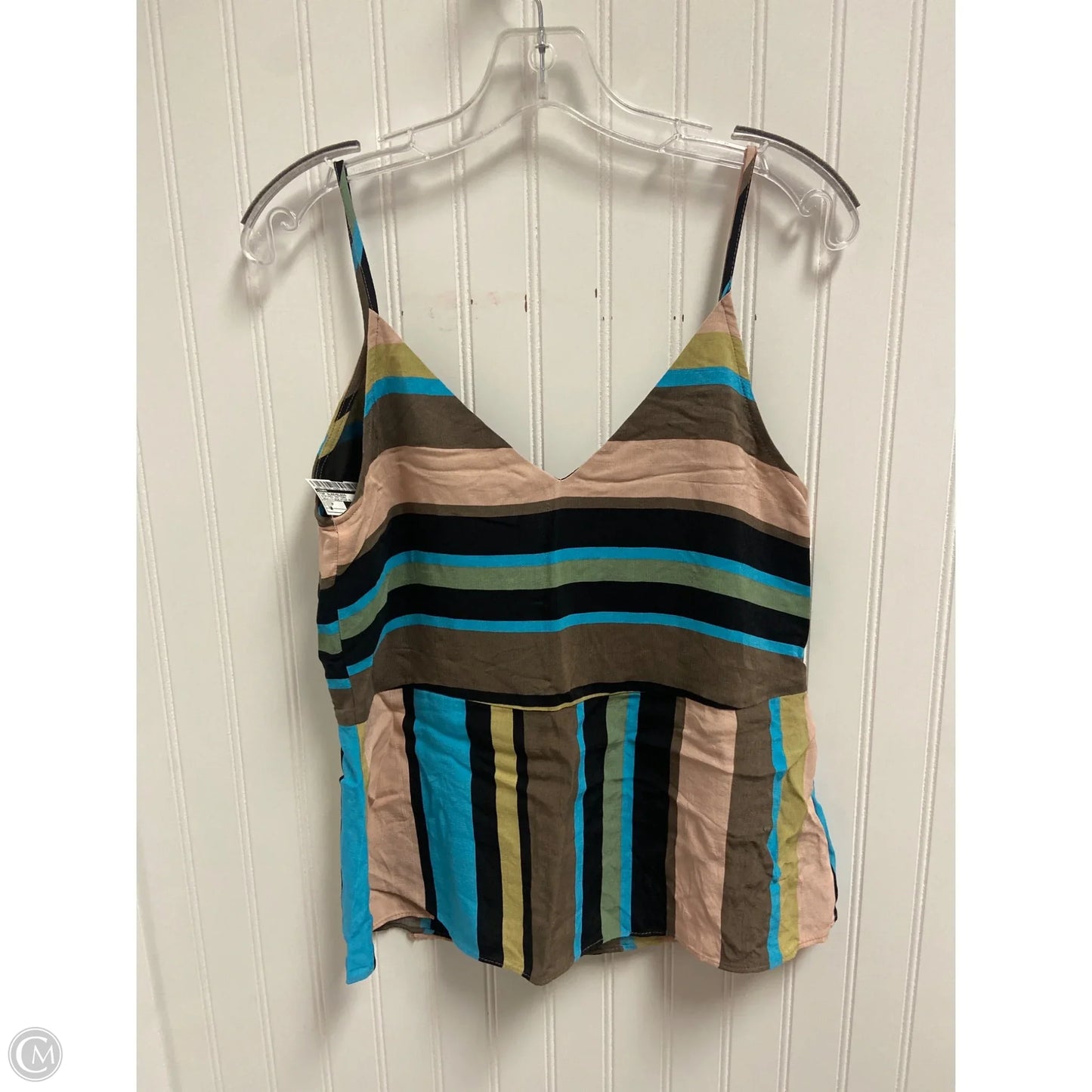 Top Sleeveless By Zara In Striped Pattern, Size: S