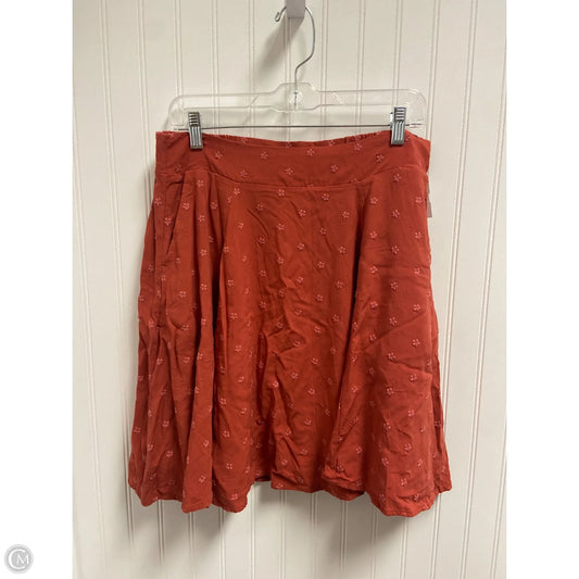 Skirt Mini & Short By Torrid In Orange, Size: M