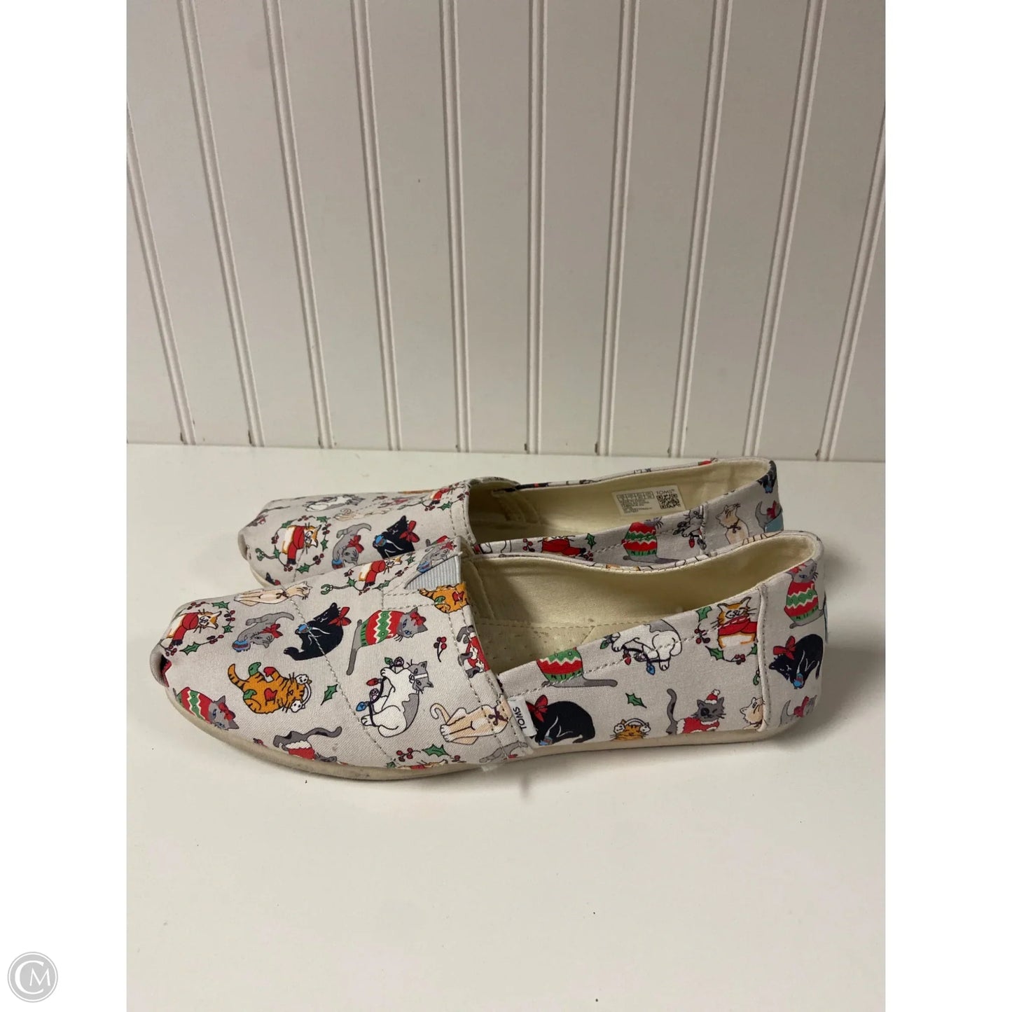 Shoes Flats By Toms In Grey, Size: 9