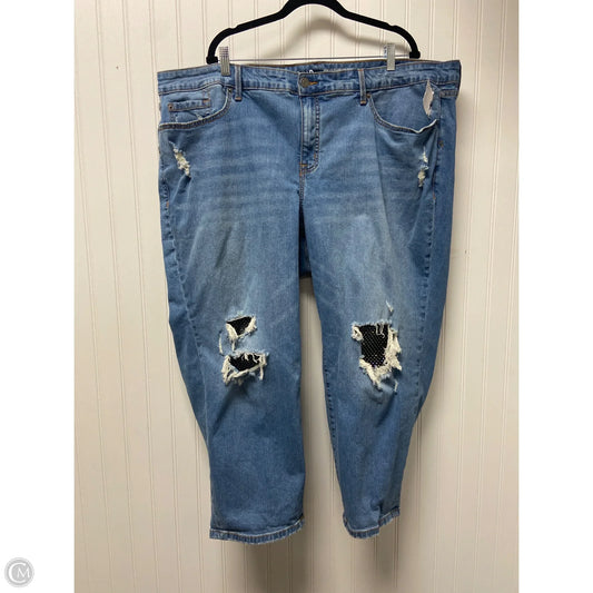 Jeans Boyfriend By Torrid In Blue Denim, Size: 26