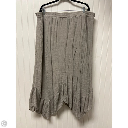 Skirt Midi By In Studio In Taupe, Size: 3x