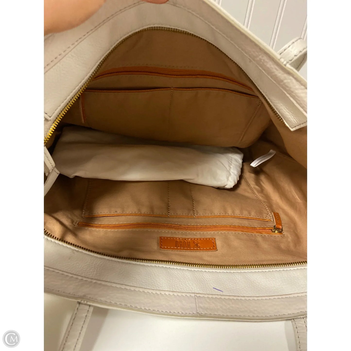 Handbag Leather By Hobo Intl, Size: Large