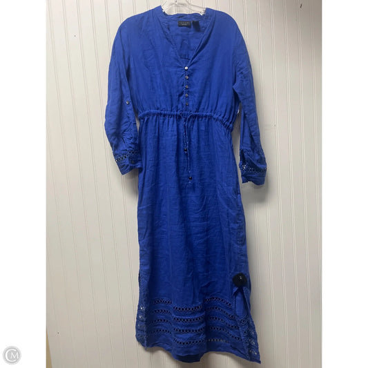 Dress Casual Maxi By Tahari In Blue, Size: S