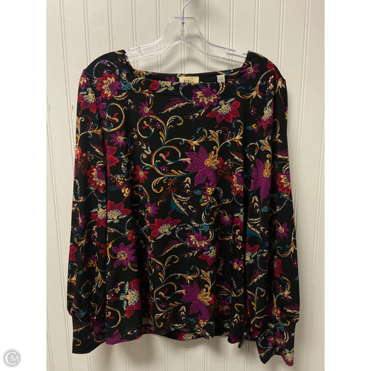 Top Long Sleeve By Elie Tahari In Black, Size: L