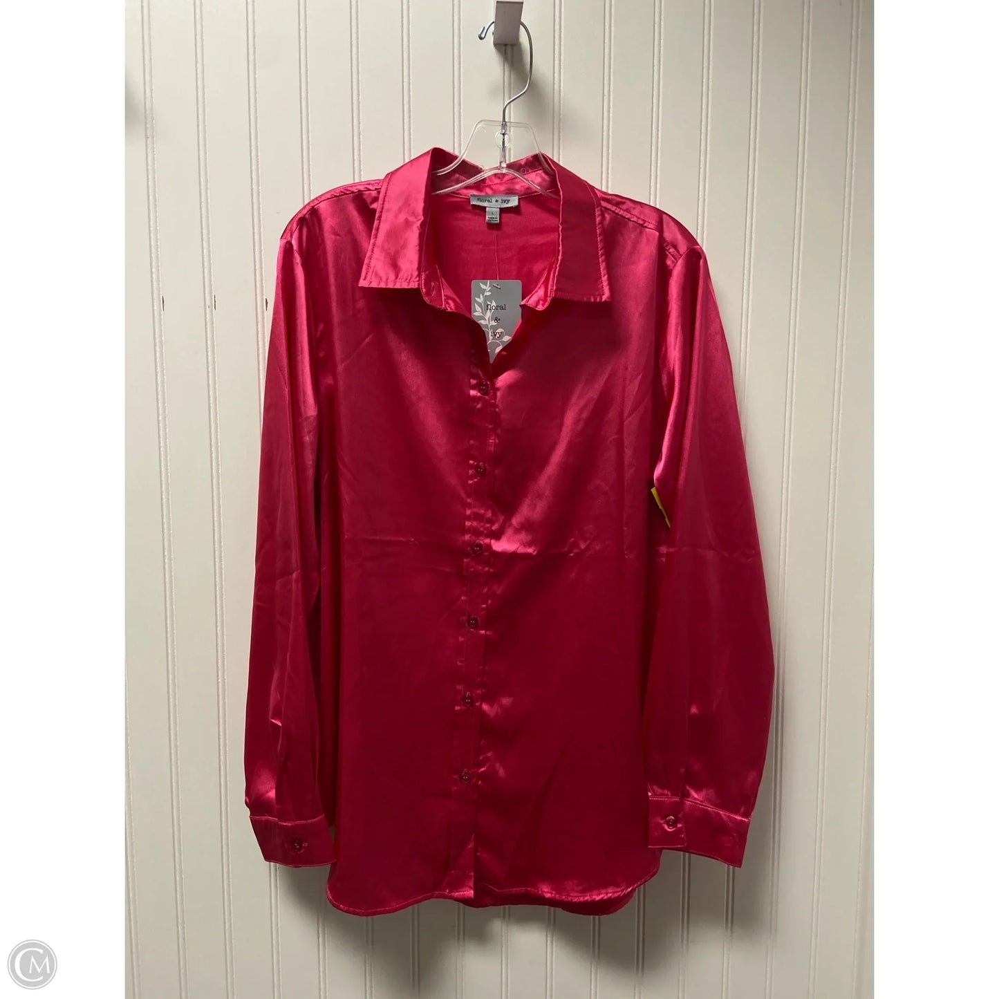 Top Long Sleeve By Clothes Mentor In Pink, Size: L