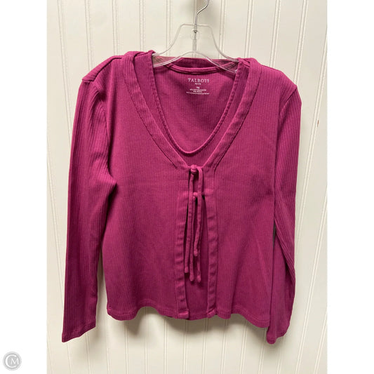 Sweater 2pc By Talbots In Purple, Size: M