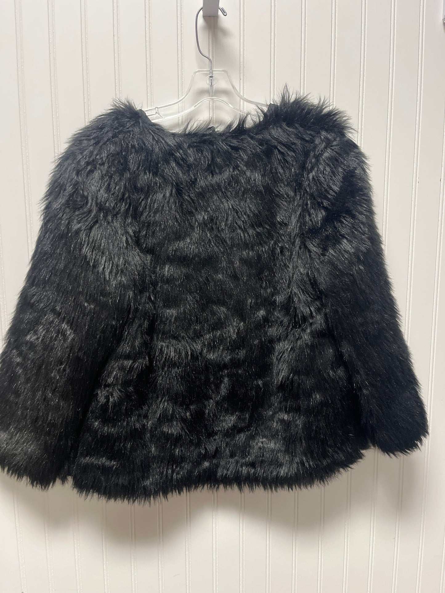 Coat Faux Fur & Sherpa By Clothes Mentor In Black, Size: S