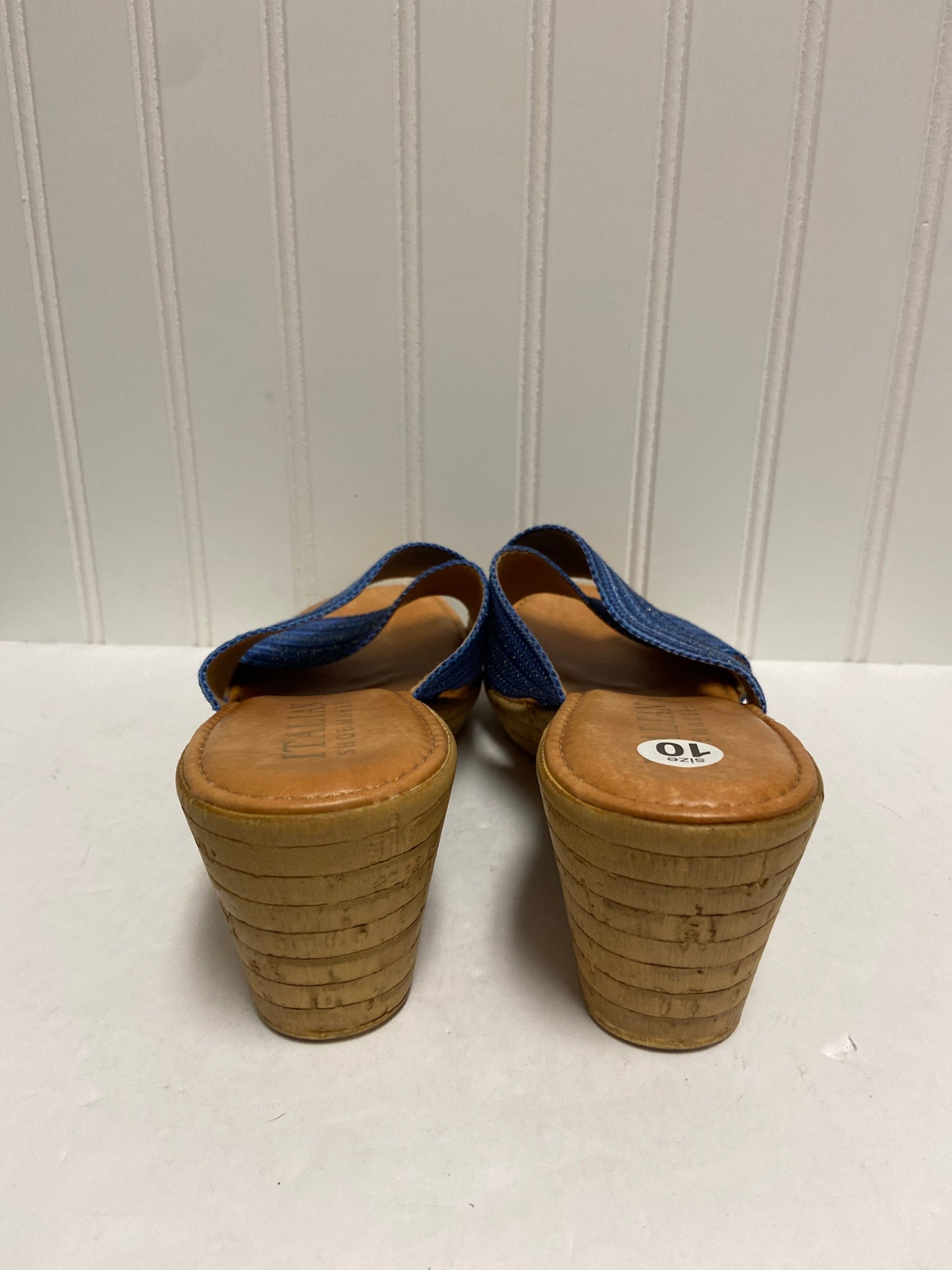 Sandals Heels Wedge By Italian Shoemakers  Size: 10