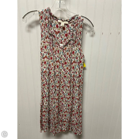Dress Casual Short By Monteau In Floral Print, Size: Xs