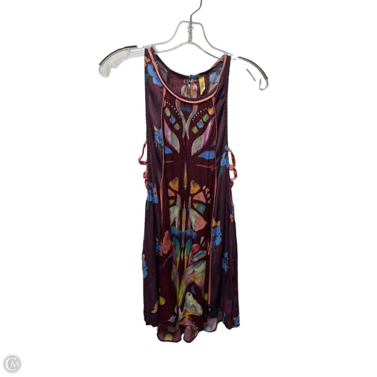 Top Sleeveless By Free People In Maroon, Size: Xs