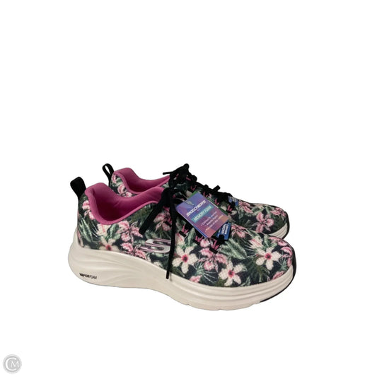Shoes Athletic By Skechers In Floral Print, Size: 7.5