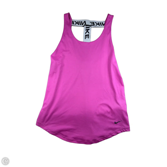 Athletic Tank Top By Nike In Pink, Size: S