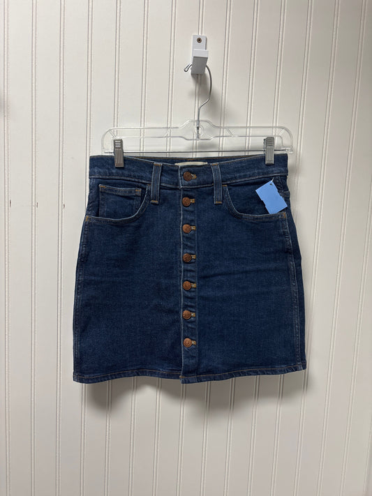 Skirt Mini & Short By Madewell In Blue Denim, Size: 2