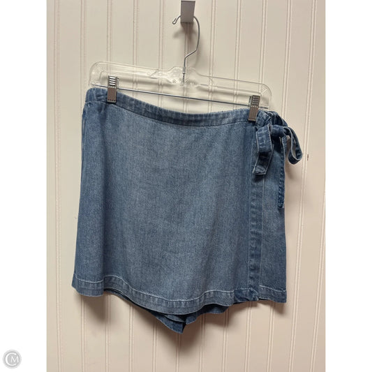 Skort By Cloth & Stone In Blue Denim, Size: 8