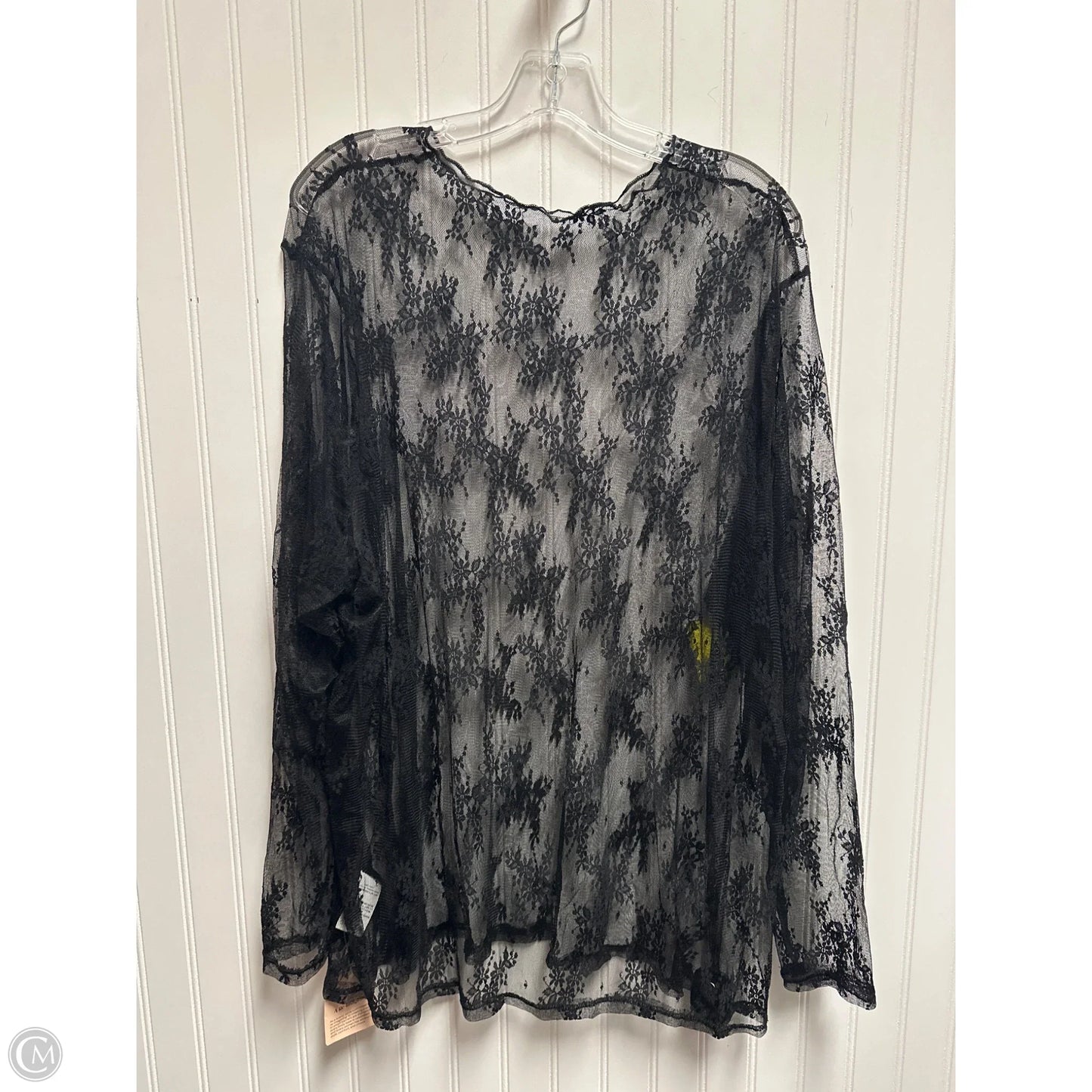 Top Long Sleeve Basic By Bloomchic In Black, Size: 3x