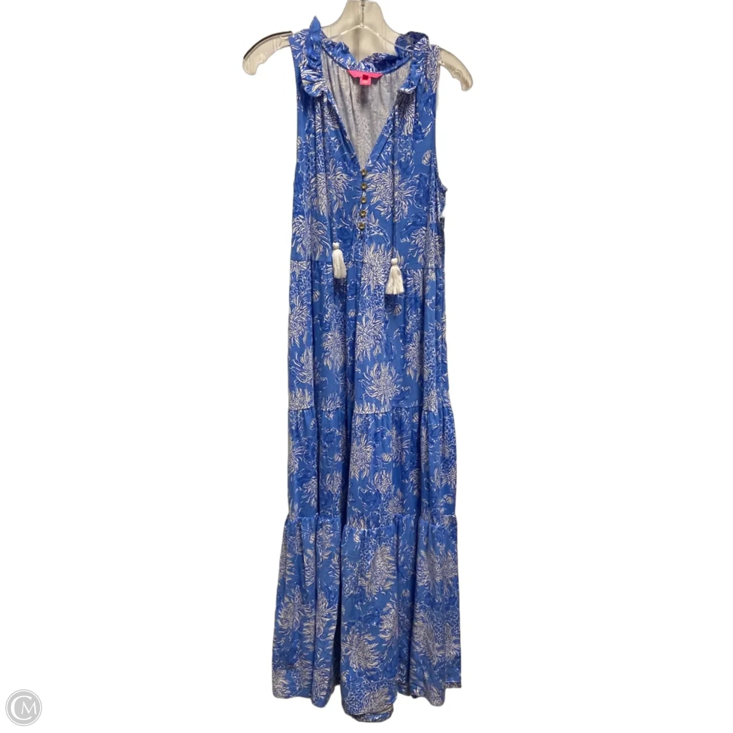 Dress Designer By Lilly Pulitzer In Blue & White, Size: Xs
