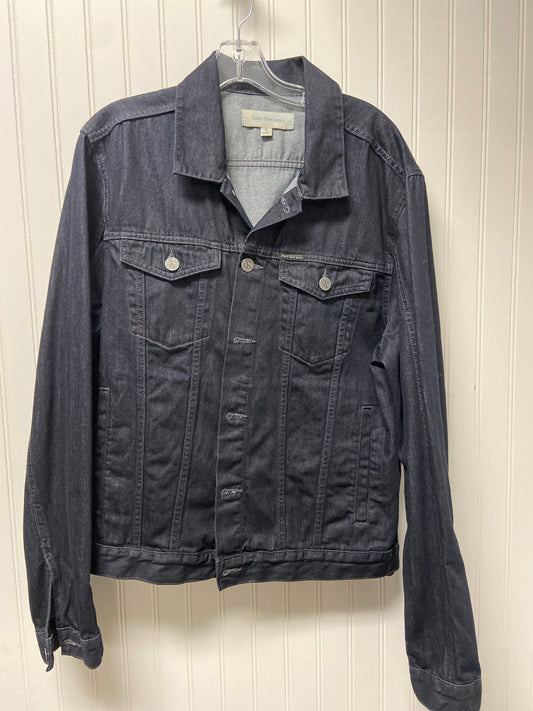 Jacket Denim By Calvin Klein In Denim Blue, Size: Xl